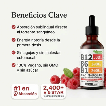 Vitals™: B12 Sublingual Para Energía Inmediata